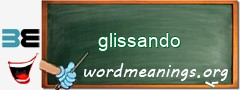 WordMeaning blackboard for glissando